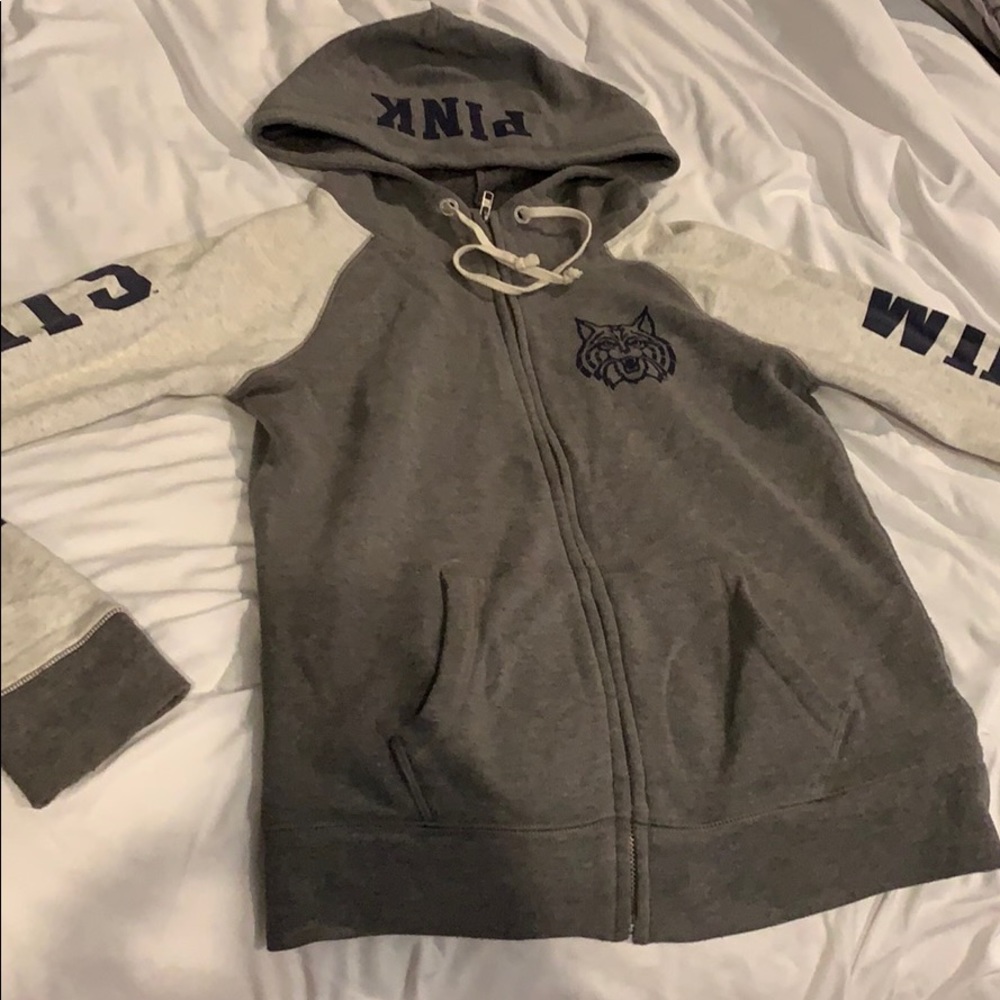 University of Arizona VS PINK Gray Zip Up (U of A)